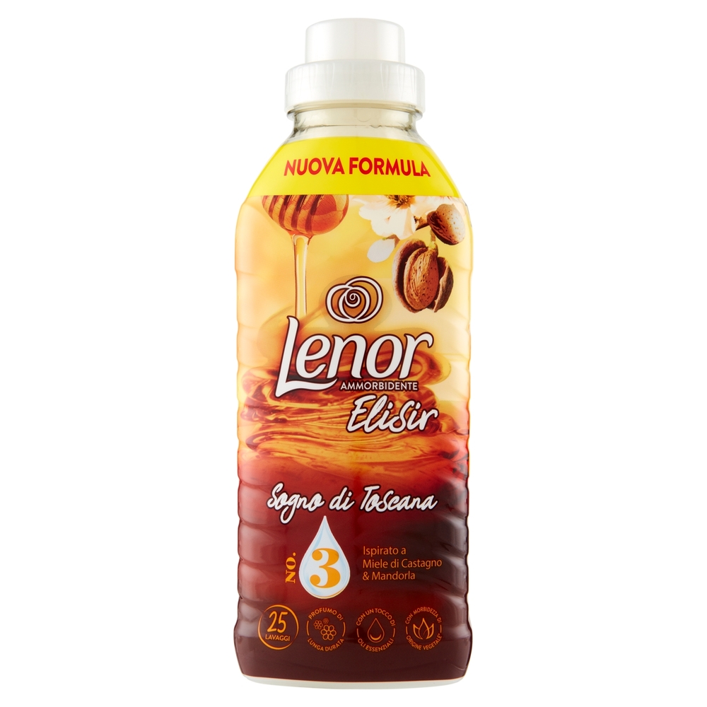 Lenor Elisir Ammorbidente Lavatrice Concentrato, Sogno Di Toscana, 25 Lavaggi 525 ml
